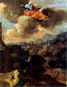 Nicolas Poussin La Translation miraculeuse de sainte Rita de Cascia ou La Vierge protegeant Spolete USA oil painting artist